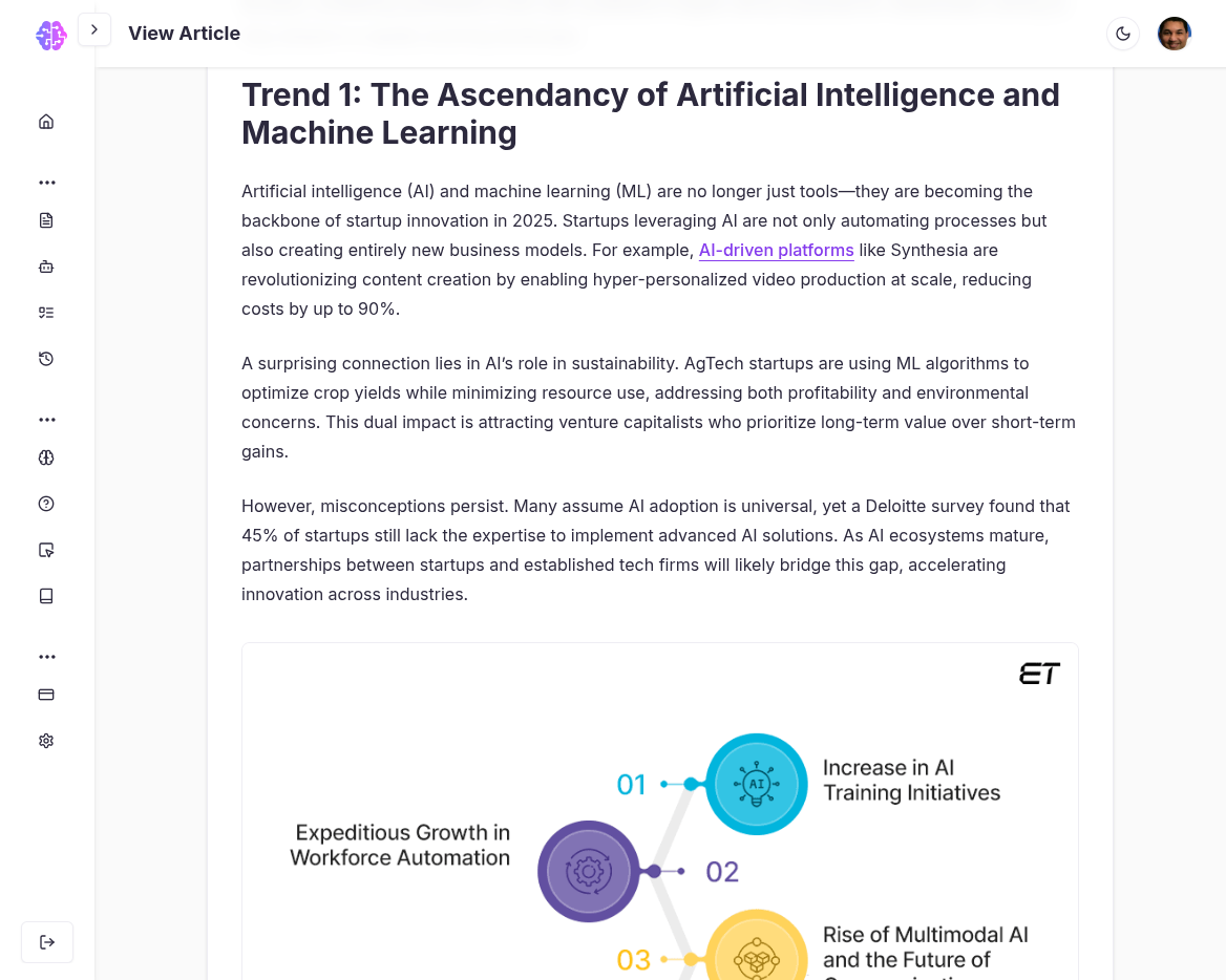 CustomGPT.ai Researcher Interface